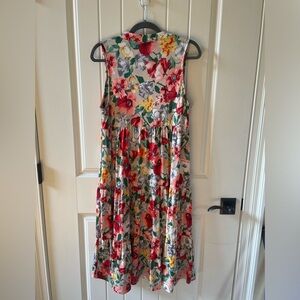 Beeson River midi floral tiered dress